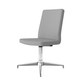 chaise de bureau contemporaine / en tissu / en hêtre / en aluminium poli