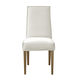 chaise contemporaine / d'intérieur / en tissu / avec piètement en hêtre