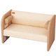 canapé contemporain / beige / en MDF / pour crèche