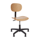 chaise contemporaine / d'intérieur / en érable / avec piètement en nylon