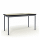 table d'enseignement contemporaine / en HPL / avec piètement en acier / rectangulaire