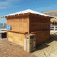 kiosque commercial / d'extérieur / en bois / modulaire