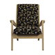 fauteuil contemporain / en tissu / en bois / multicolore