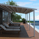 pergola adossée / en aluminium / motorisée / modulable
