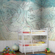 papier peint contemporain / motif pour enfant / aspect tissu / multicolore