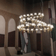 lustre contemporain / en cristal / professionnel / sculptural