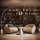 lampe sur pied / en métal / en marbre / contemporaine