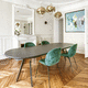 table à manger contemporaine / en chêne / en bois massif / en frêne