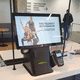 borne de paiement pour restaurant / pour aéroport / au sol / à poser