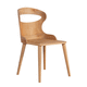 chaise contemporaine / en contreplaqué / avec piètement en bois / 4 pieds