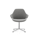 chaise de bureau design original / d'intérieur / en tissu / avec piètement en aluminium