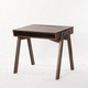 bureau sur pied / design scandinave / en noyer / en bois massif