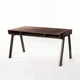 bureau sur pied / design scandinave / en noyer / en bois huilé