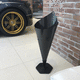 poubelle publique / sur pied / en aluminium / en fibre de carbone