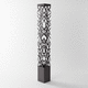 lampe sur pied / en inox / contemporaine / de jardin