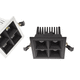 downlight encastrable au plafond / à LED / carré / IP20