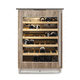 cave à vin de service / encastrable / en acier inoxydable / en bois