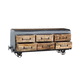 commode vintage / en bois / en métal / rectangulaire