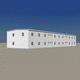 bâtiment préfabriqué / en acier / ossature métallique / pour bureau