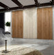 système coulissant en aluminium / en bois / pour porte / résidentiel