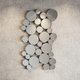 miroir mural / design original / rond / noir