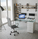 bureau sur pied / pour 2 personnes / contemporain / en mélaminé