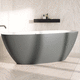 baignoire ovale / en îlot / pour habitat / en résine