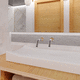 distributeur de savon professionnel / mural / sur plan / en laiton brossé