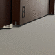 système coulissant en aluminium / en bois / pour porte en bois / coureurs cachés