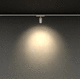 éclairage sur rail à LED / rond / en aluminium / en polycarbonate