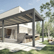 pergola autoportée / adossée / en aluminium / à lames orientables