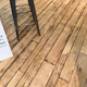 parquet massif / en chêne / pont de bateau / huilé