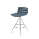 tabouret de bar contemporain / en cuir / tissu enduit / en polypropylène