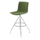 tabouret de bar contemporain / en cuir / tissu enduit / en polypropylène