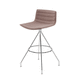 tabouret de bar contemporain / en cuir / tissu enduit / en polypropylène