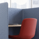 tissu d'ameublement / pour panneaux acoustiques / uni / en polyester