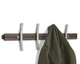 porte-manteau mural / contemporain / en aluminium / en bois