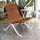 fauteuil relax contemporain / en cuir / en feutre / en métal