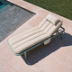 chaise longue d'extérieur contemporaine / en tissu / aluminium / résidentielle
