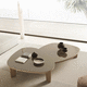 table basse design / en titane / en feutre / en wengé