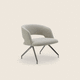 fauteuil contemporain / en cuir / en mousse de polyuréthane / en tissu