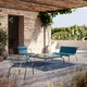 banc contemporain / en polyester / en acier / en fil de métal