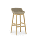 tabouret de bar contemporain / en cuir / en tissu / en polypropylène