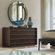 commode contemporaine / en cuir / en frêne / par Marelli et Molteni