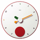 horloge contemporaine / murale / analogique / pour bureau