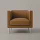 fauteuil contemporain / en tissu / en cuir / en hêtre