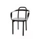 chaise contemporaine / d'intérieur / en chêne / en cuir