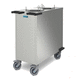 chariot de vaisselle / pour restaurant / en acier inox / en plastique