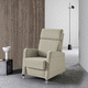 fauteuil relax contemporain / en tissu / en pin / avec repose-pieds