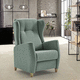 fauteuil relax contemporain / en tissu / en pin / avec repose-pieds